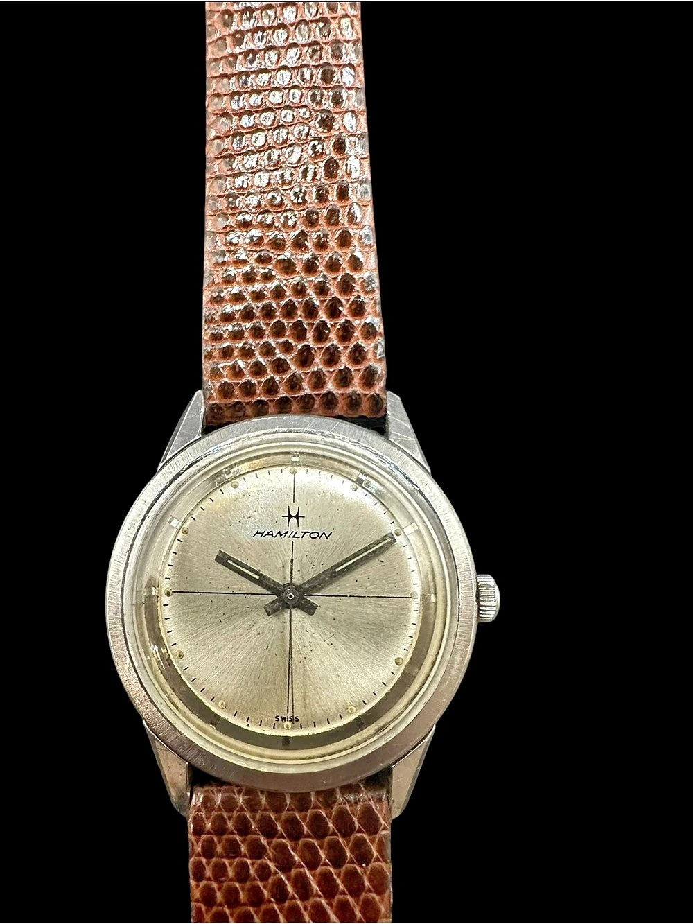 Hamilton Vintage Watch Brown Gold